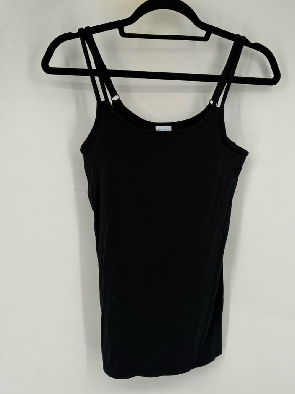 Amoena 6 Valletta Top Black Tank 70229 Shelf Bra Vasectomy Camisole